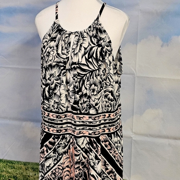 LONDON STYLE | SLEEVELESS FLOOR LENGTH FLORAL MAXI DRESS - Picture 10 of 15